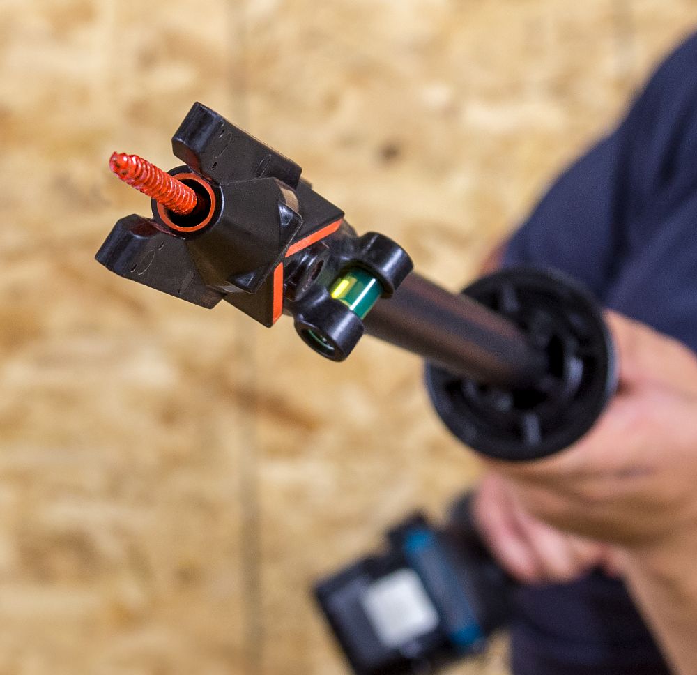 Rafter and truss installation tool using Simpson Strong-Tie SWDC screws